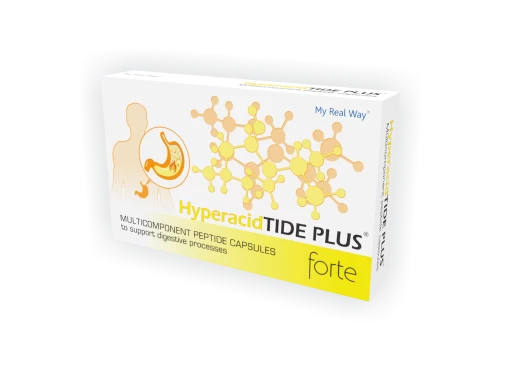 HyperacidTIDE PLUS forte peptīdi pie hipersābuma kuņģī
